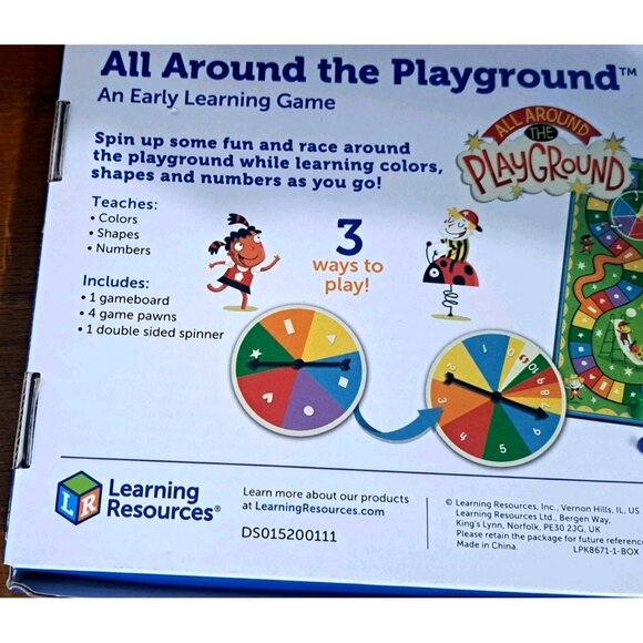 All Around The Playground Board Game Ages 3+ Up to 4 Players - Picture 10 of 11